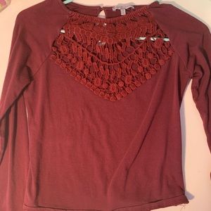 Burgundy Long Sleeve